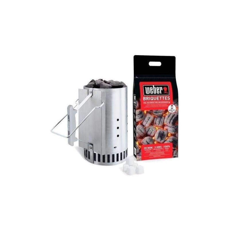 Kit Ciminiera di Accensione con Bricchetti Weber 17631 Starter Kit - IAIA DISTRIBUZIONE